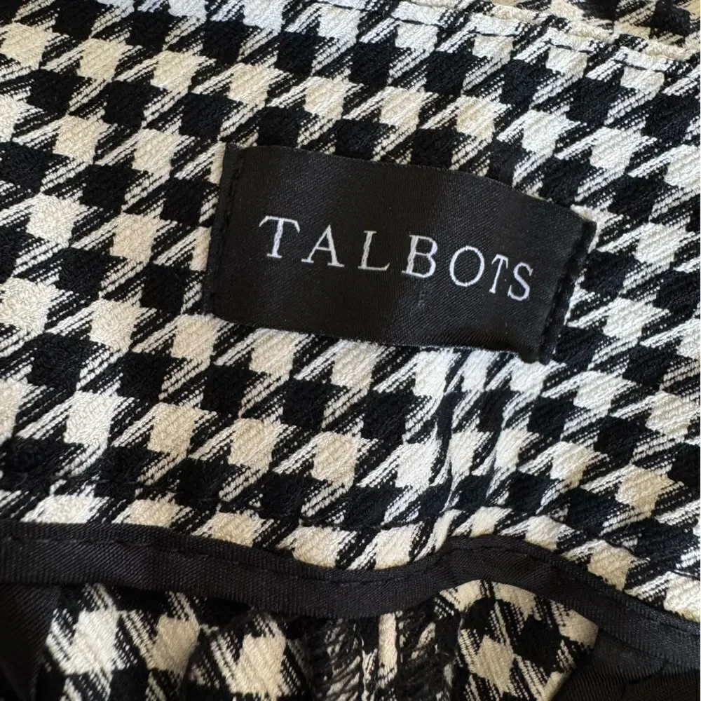 Talbots bold houndstooth